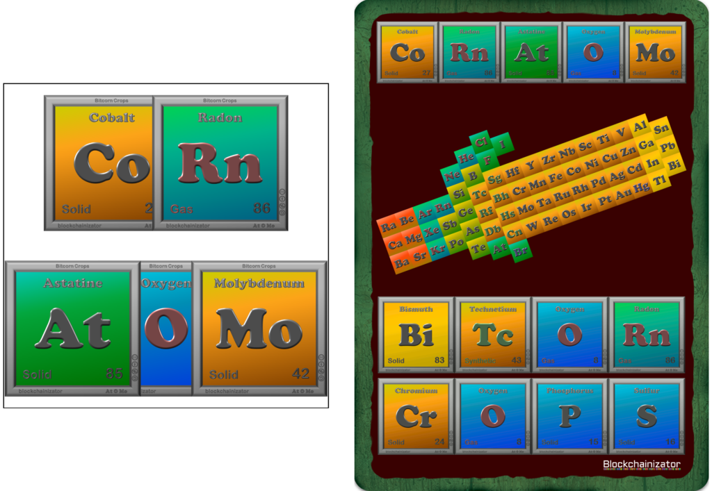 left: AtOMo - right: Bitcorn Crops