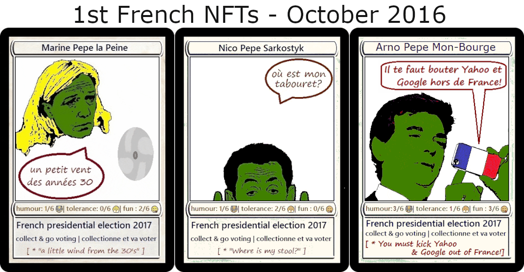 1ers NFTs français – 1st French NFTs