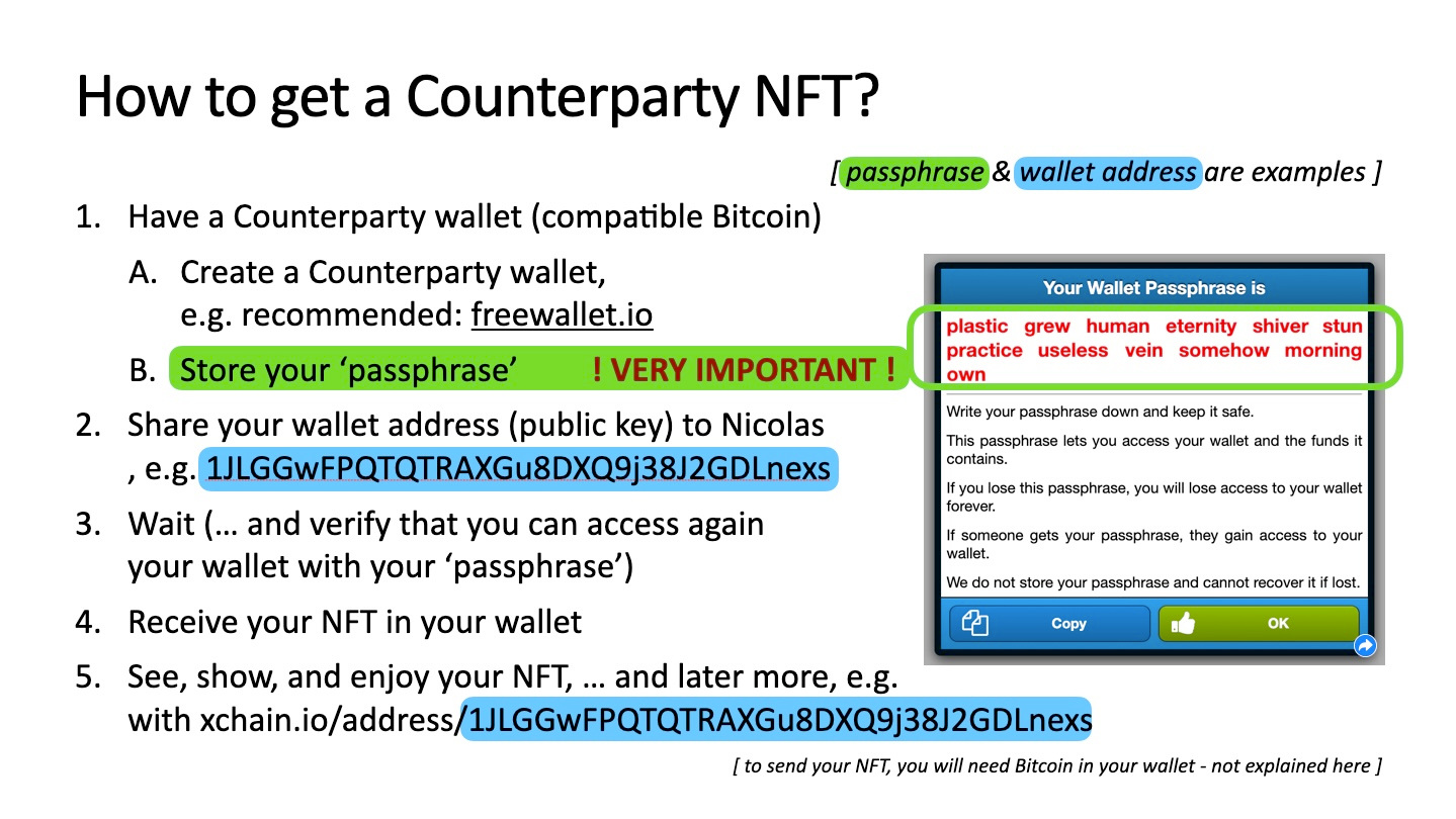 How to get Counterparty wallet